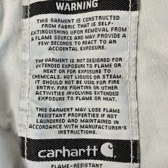Carhartt FR Men's 40X32 Blue Denim Relaxed Fit Flame Resistant FLAWS - Picture 12 of 16